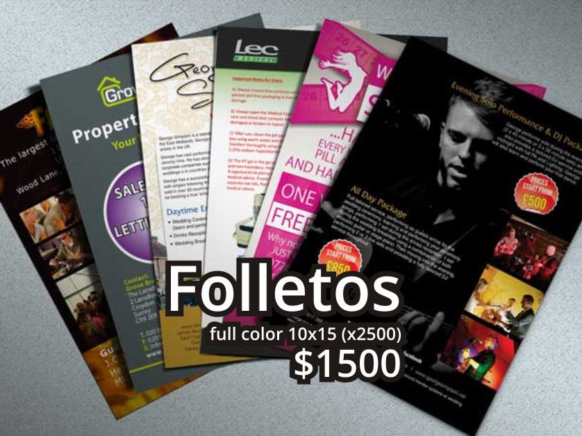 Folletos color