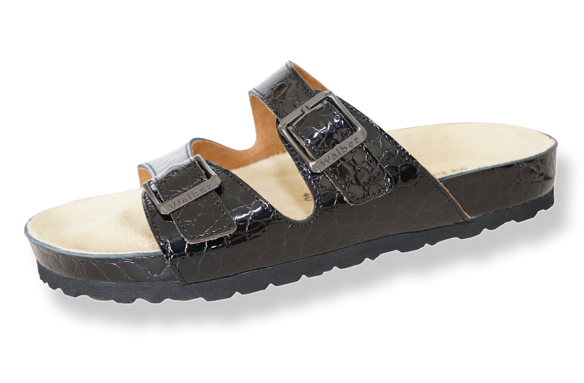 Flieder echt kroko-Lack Leder Exclusiv