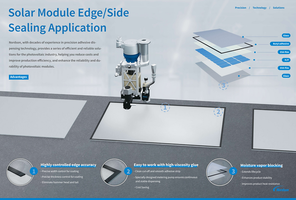Solar Module Edge/Side Sealing Application