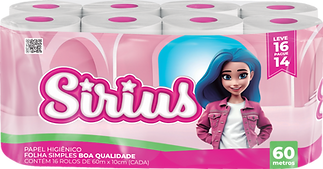 papel higiênico sirius