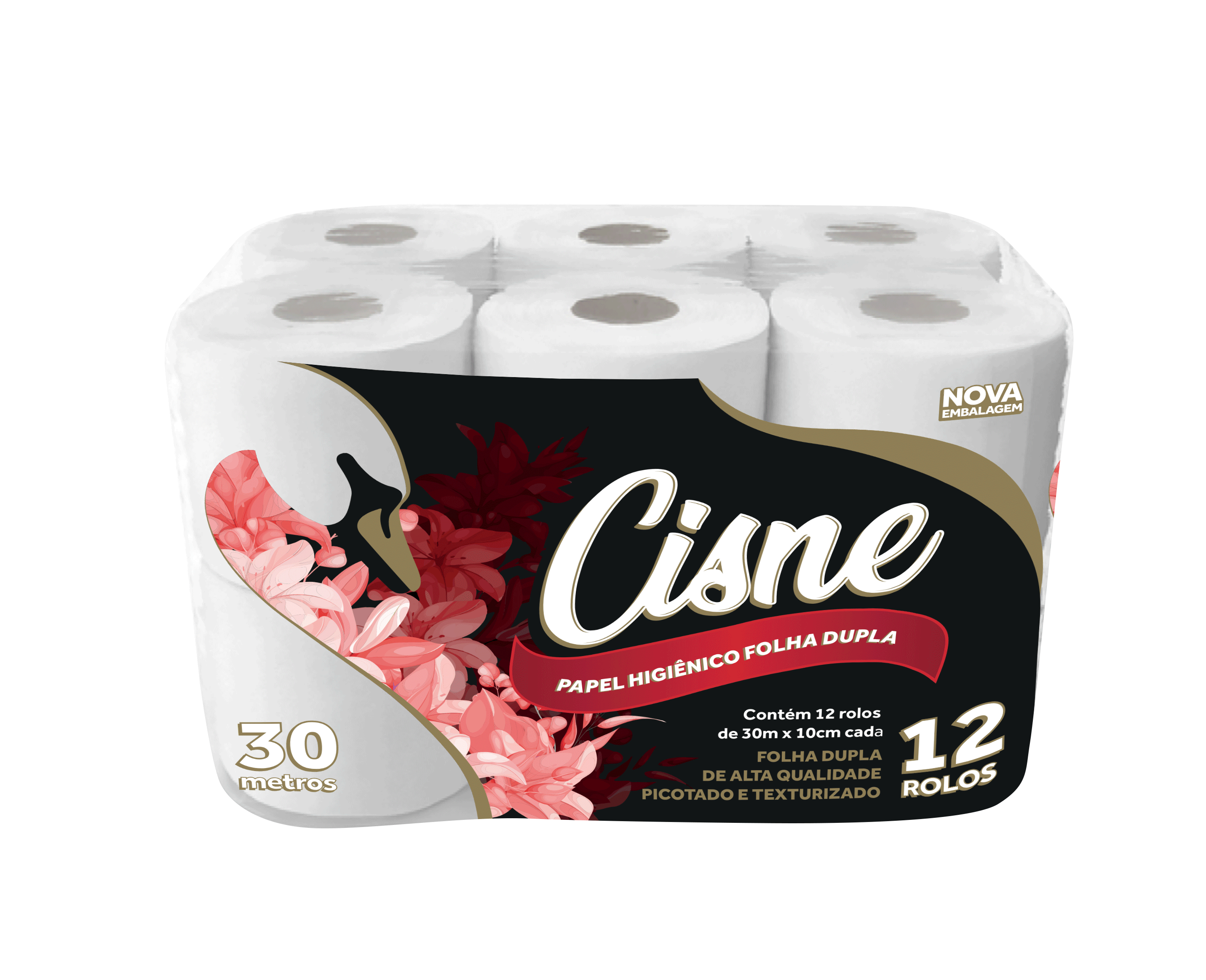 3d papel higiênico cisne