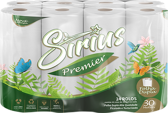 Papel Higiênico Sirius Premier 24 rolos
