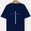 Thumbnail: Men's Letter Vertical Line Printing Casual All-match Short-sleeved