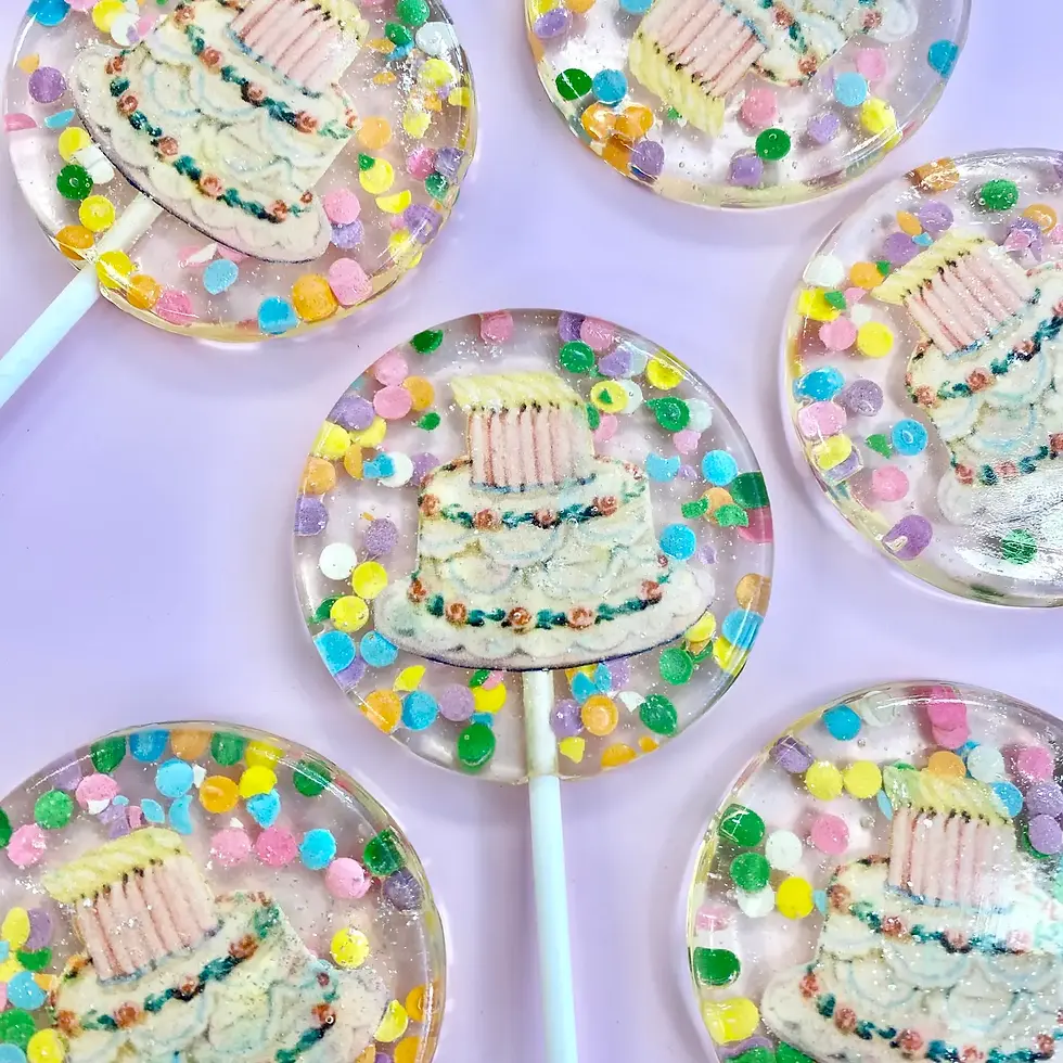 Vintage Birthday Cake Lolli
