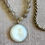 Thumbnail: Opalite Milk Glass Intaglio Long Necklace