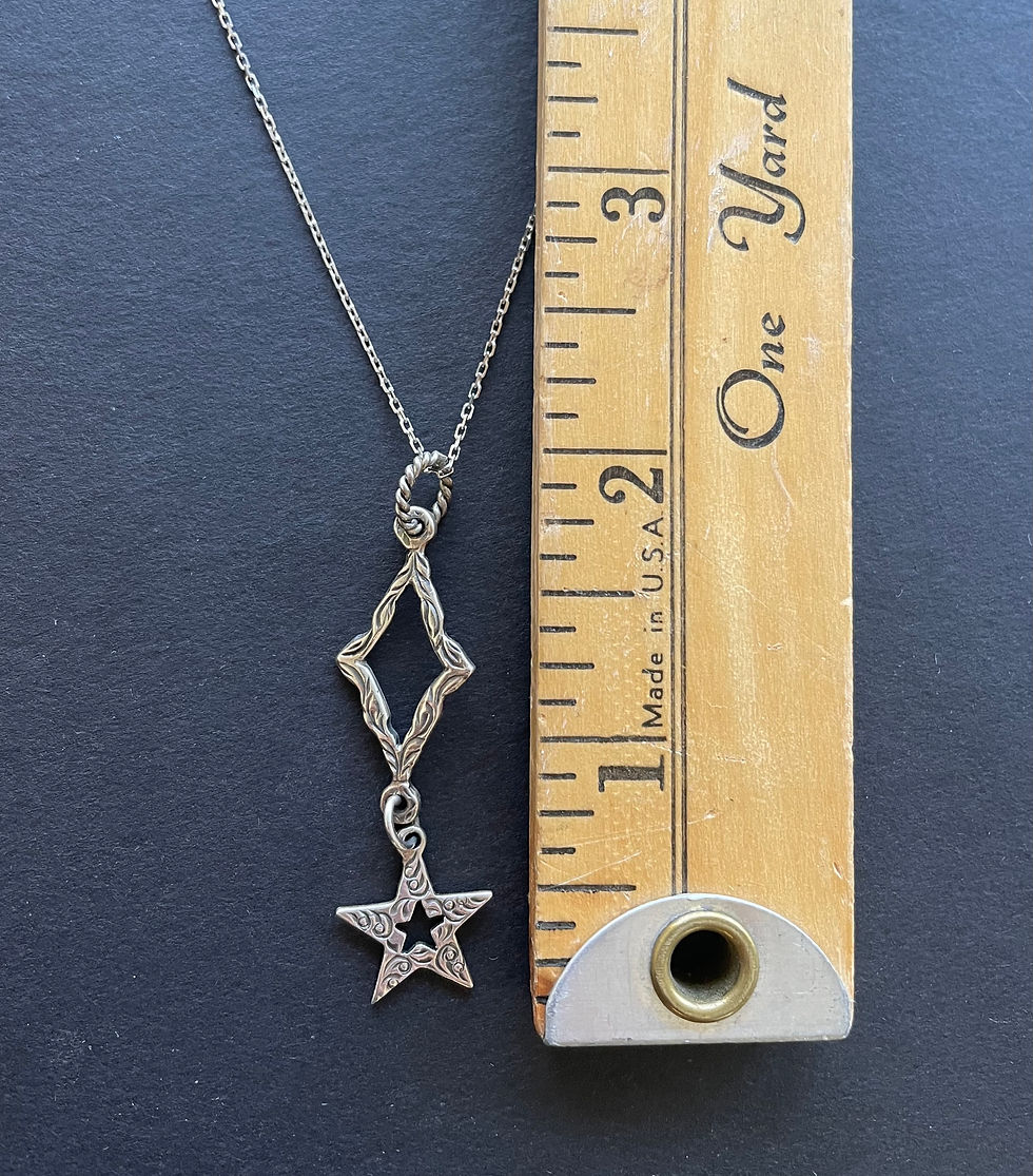 Thumbnail: Kim Klass Sterling Star Necklace Earring Set