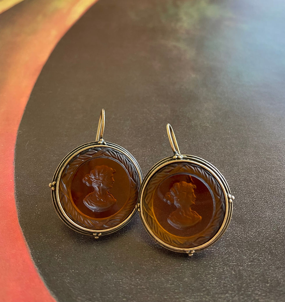 Thumbnail: Madeira Intaglio Earrings