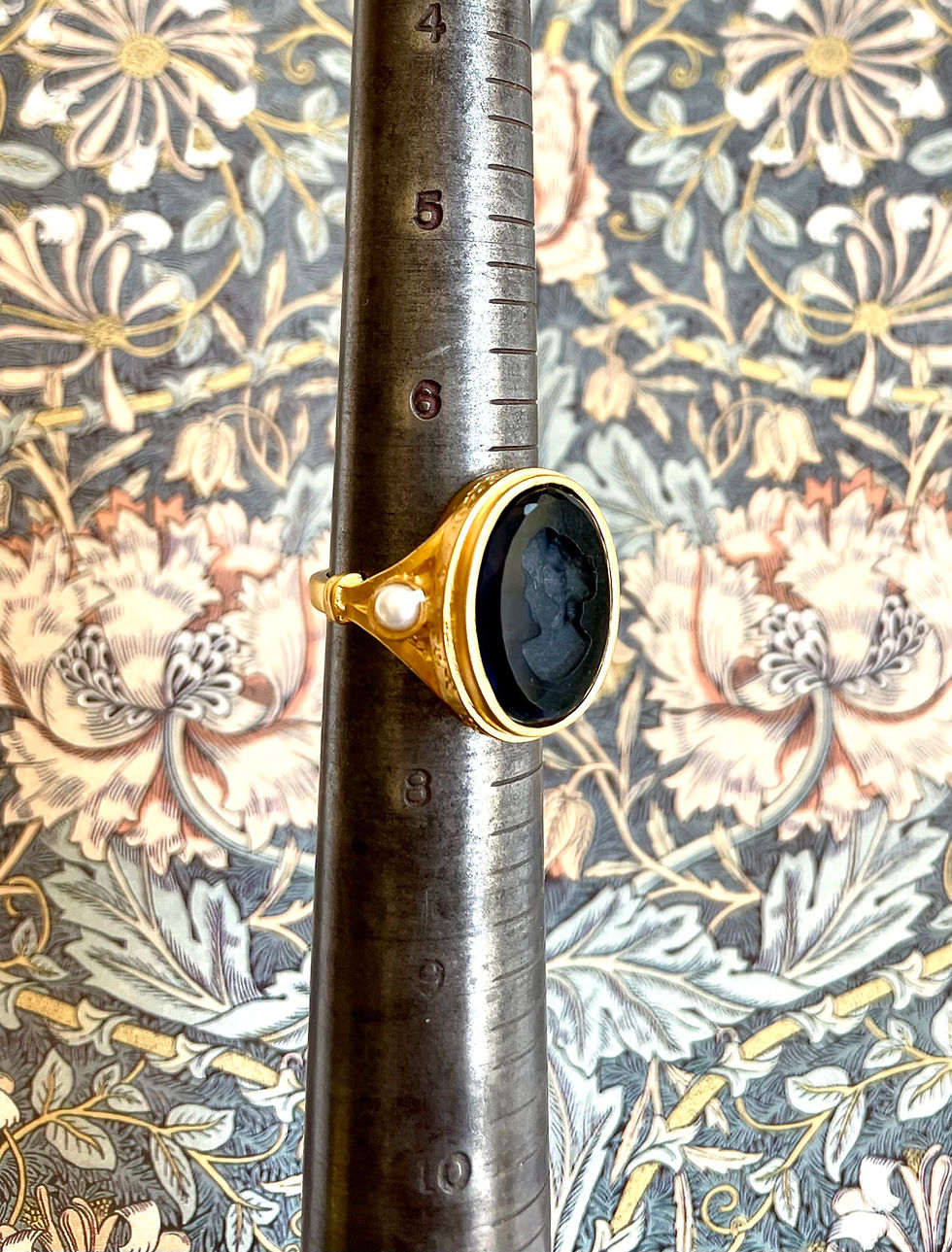 Thumbnail: Montana & Gold Intaglio Ring