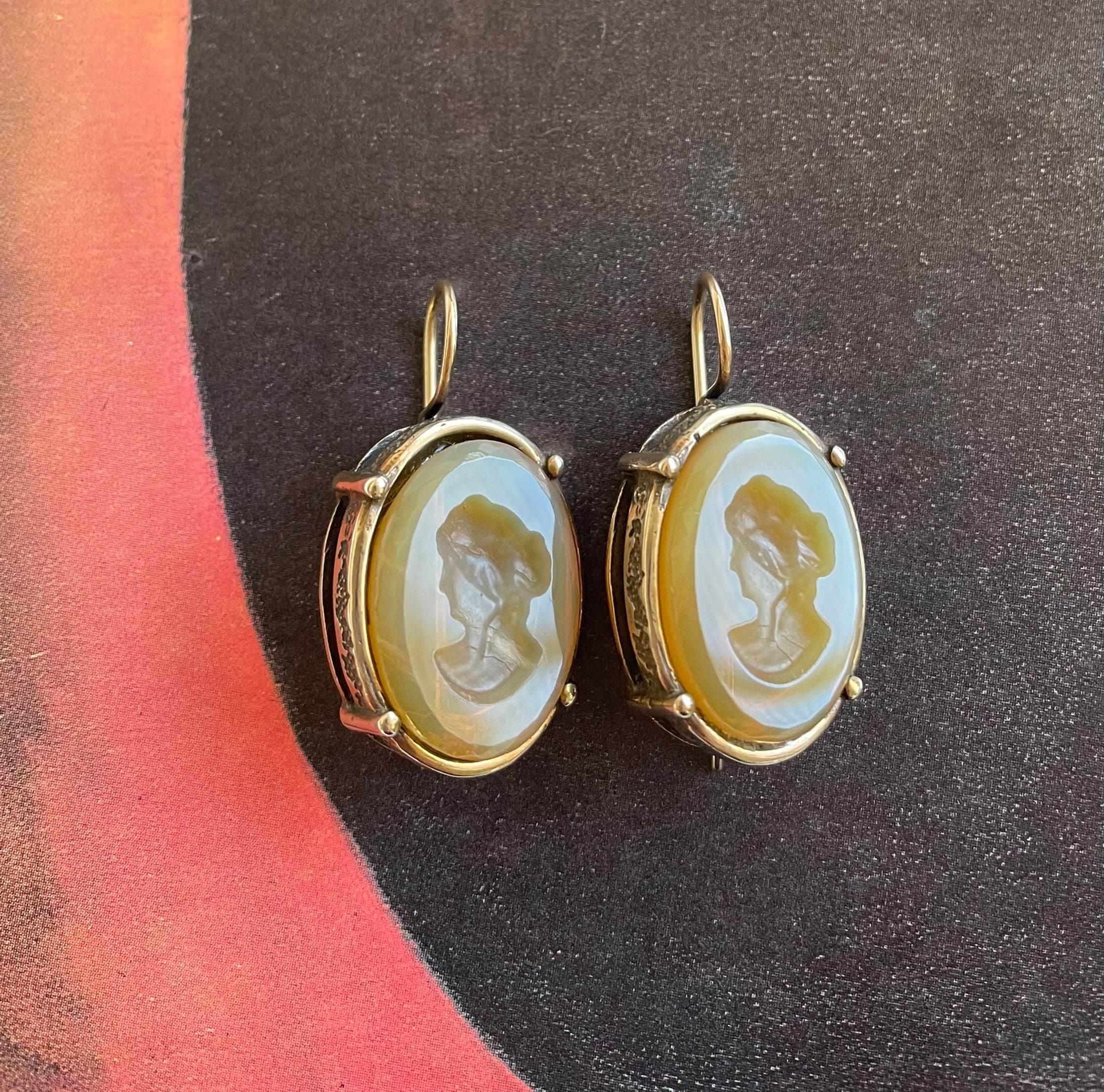 Butterscotch Intaglio Earrings