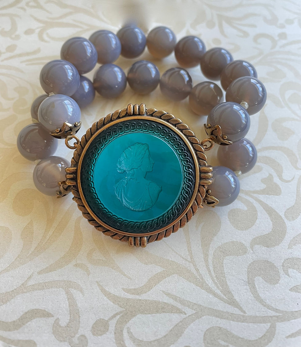 Thumbnail: Semi Precious Stone Stretch Bracelet