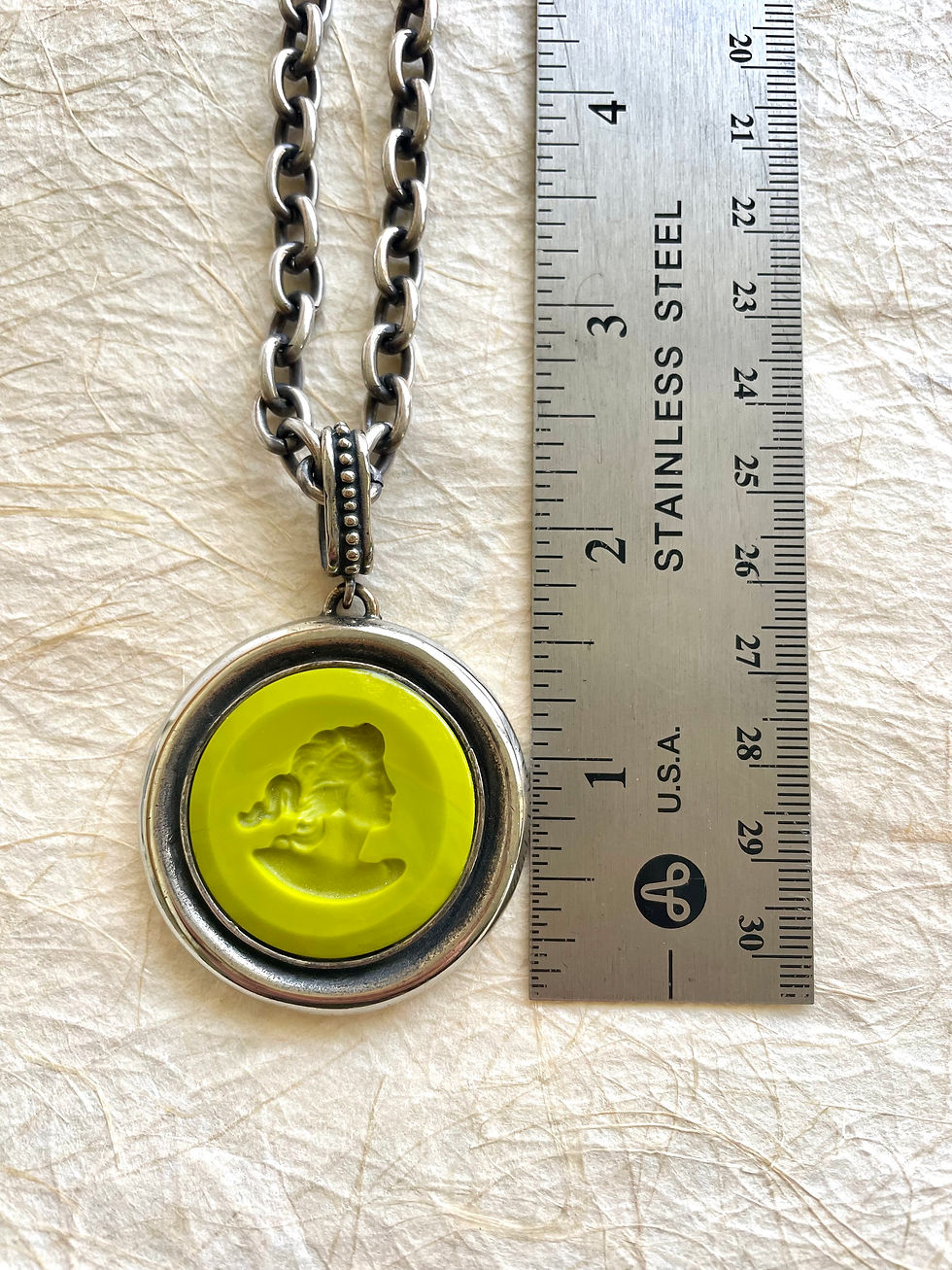 Thumbnail: Marlene Large Acide Intaglio Necklace