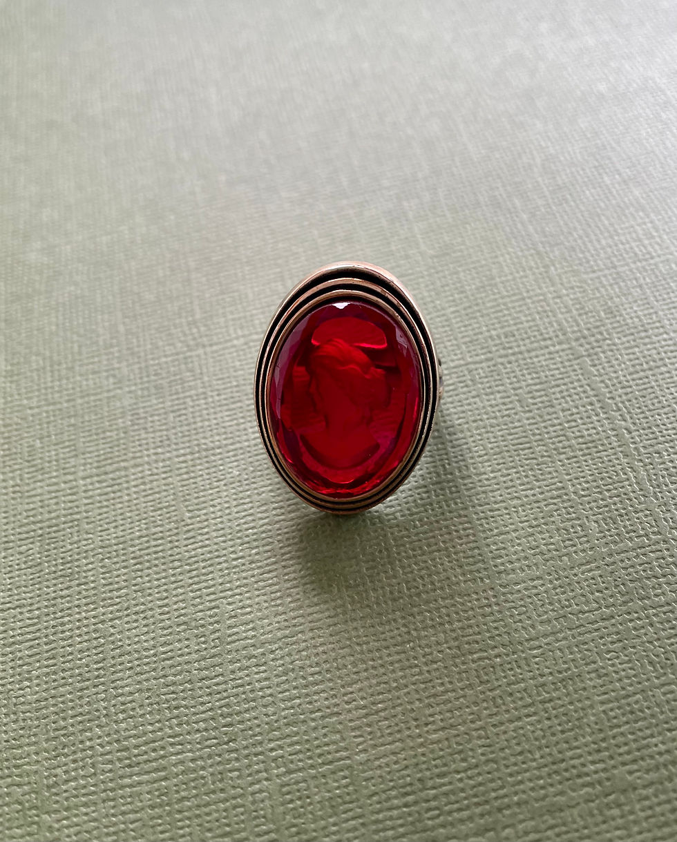 Thumbnail: Ruby Scala Intaglio RIng