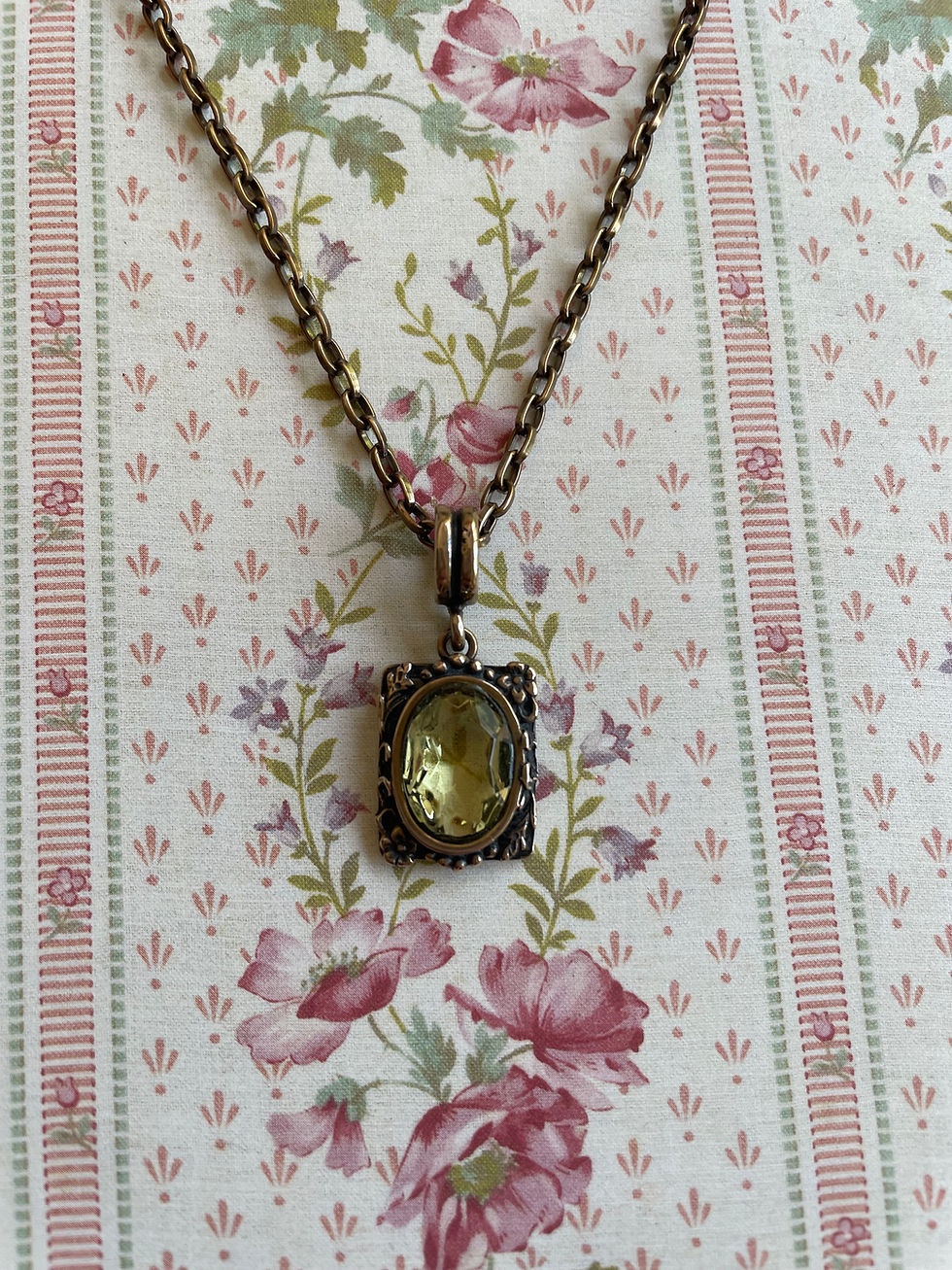 Arts & Crafts Jonquil Pendant Necklace