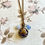 Thumbnail: Marlene Dome Back Charm Trio Necklace