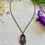 Thumbnail: Victorian Garden Periwinkle Intaglio Charm Necklace