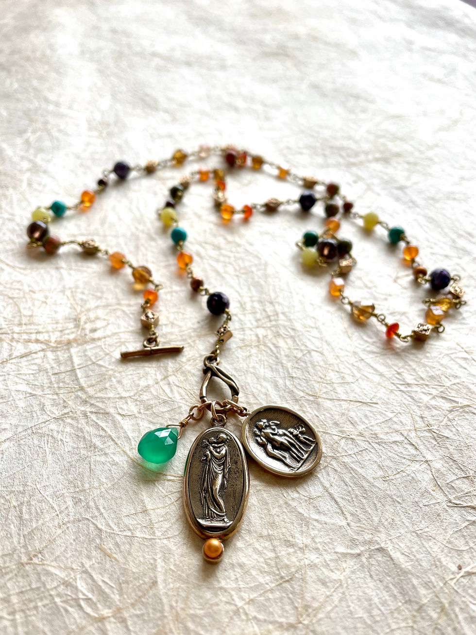 Three Graces Charm Necklace