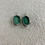 Thumbnail: Tourmaline Glass Intaglio in Silver Earrings