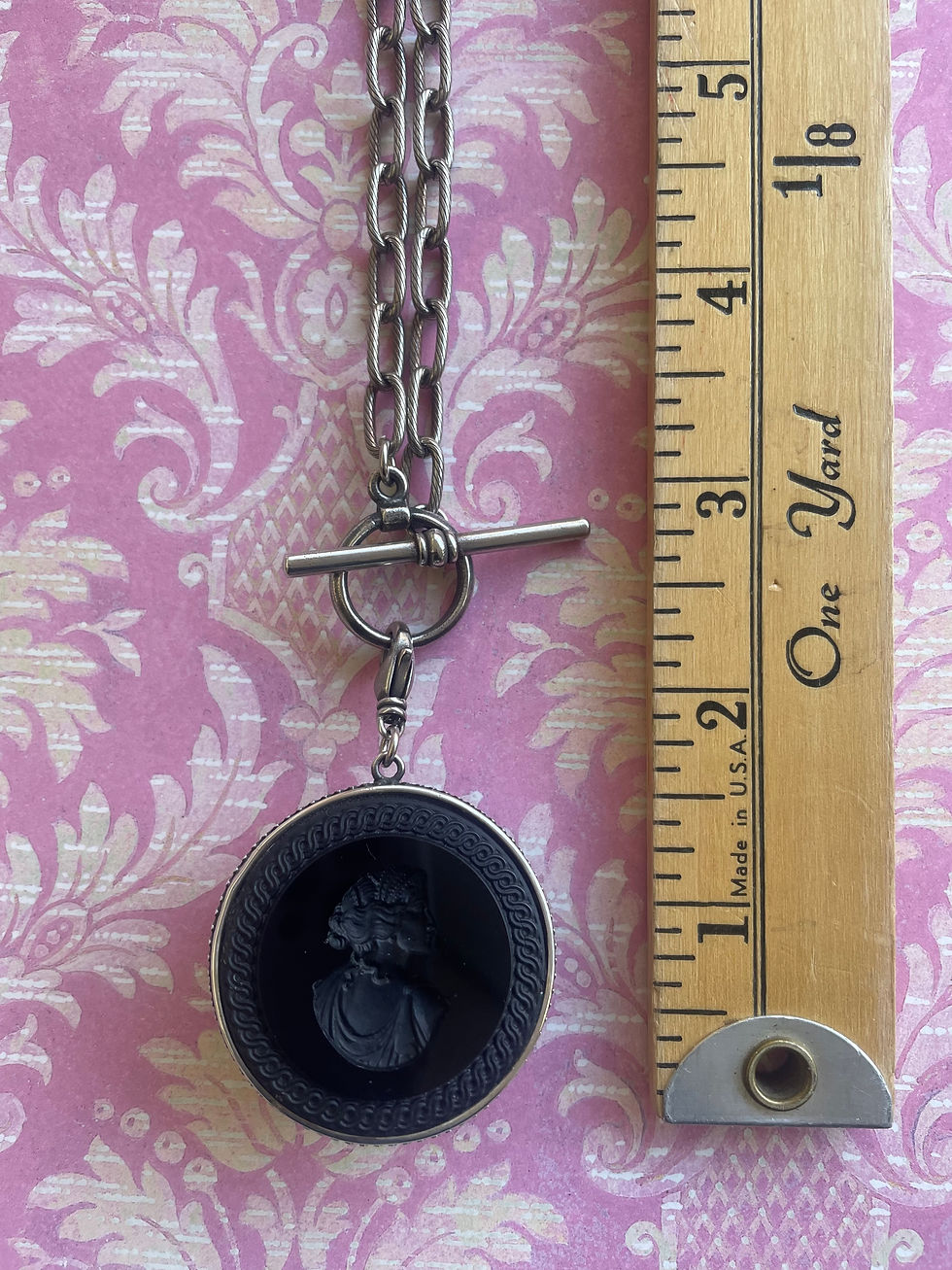 Thumbnail: Ivy Dome Intaglio Silver Necklace