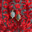 Thumbnail: Faceted Matte Jet Glass Earrings