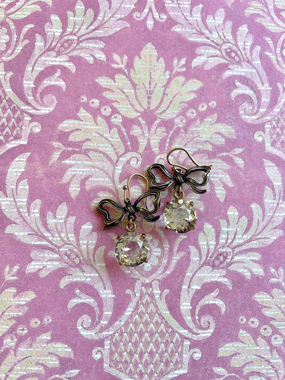 Thumbnail: Faceted Rock Crystal Earrings