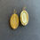 Thumbnail: Gold Metal Cameo Earrings