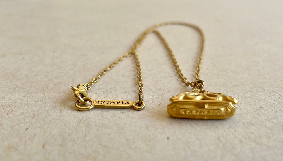 Thumbnail: Extasia Gold Fob Necklace