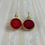 Thumbnail: Cherry & Gold Intaglio Earrings