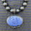 Thumbnail: Sapphire Jet Oval Cameo Necklace
