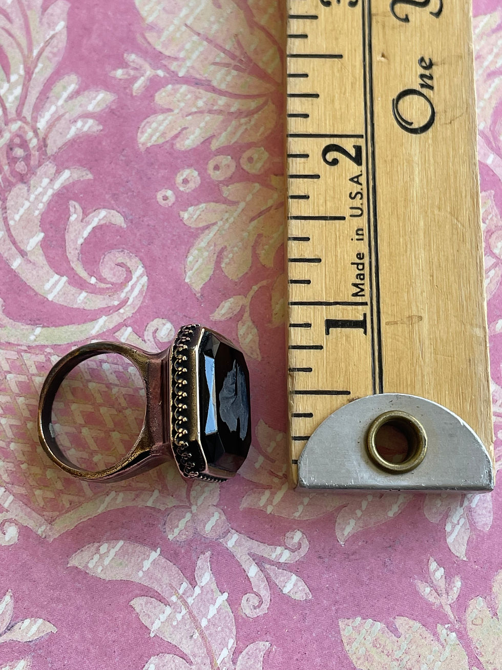 Thumbnail: Jet Octagon Intaglio Ring