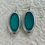 Thumbnail: Zircon Oval Cameo Silver Earrings