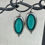 Thumbnail: Zircon Oval Cameo Silver Earrings