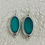 Thumbnail: Zircon Oval Cameo Silver Earrings