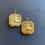 Thumbnail: Golden Chariot Horse Cameo Earrings