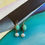 Thumbnail: Turquoise Filigree Pearl Drop Earrings