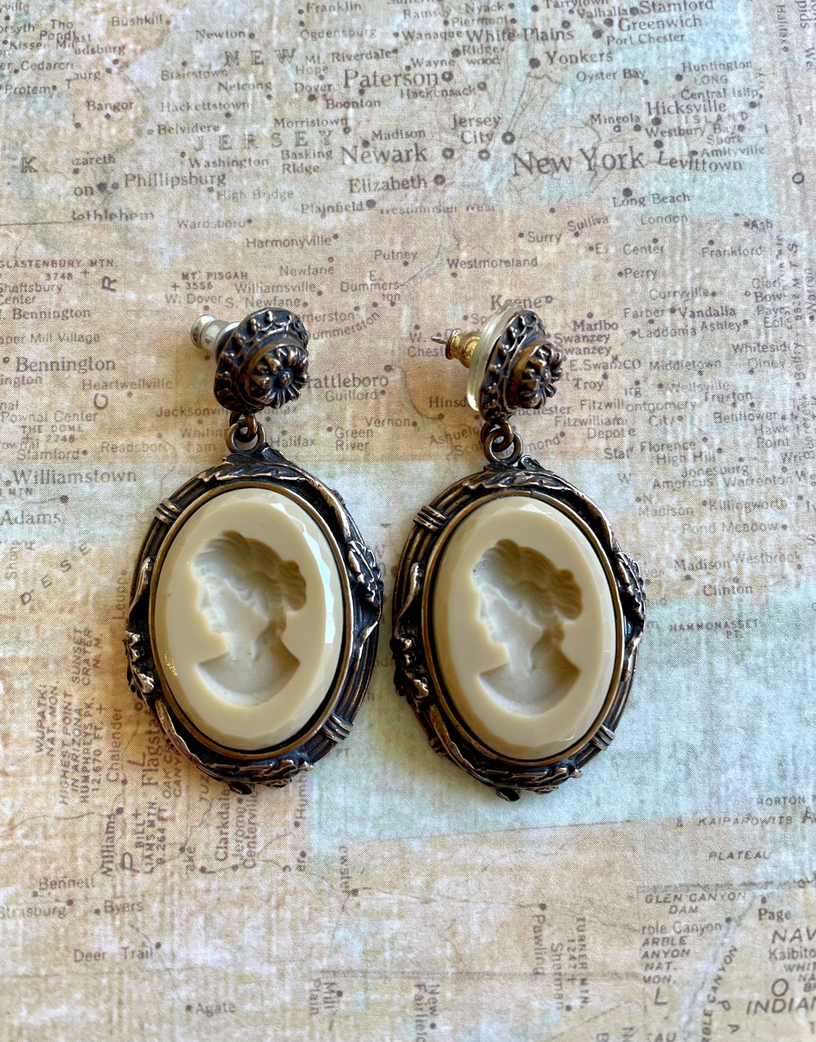 Intaglio Post Earrings