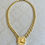 Thumbnail: Golden Horses with White Enamel Necklace