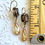 Thumbnail: Petite Peach Intaglio Crystal Drop Earrings
