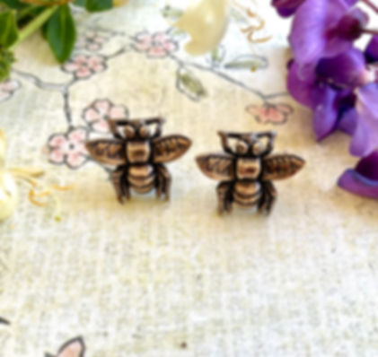 Victorian Garden Bee Earrings