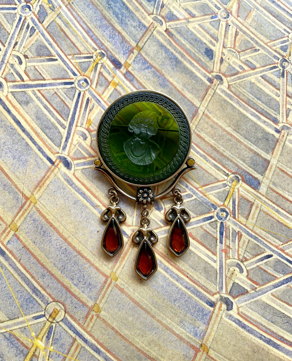 Thumbnail: Olivine Intaglio Brooch