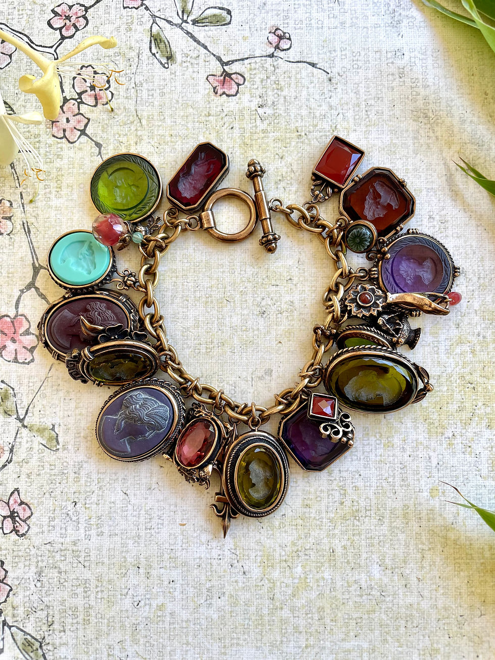 Thumbnail: Charm Deluxe Cameo/Intaglio Bracelet
