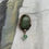Thumbnail: Tourmaline Glass Beaded Intaglio Brooch