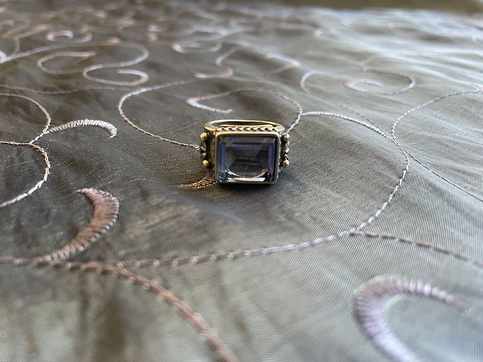 Periwinkle Sterling Silver Ring