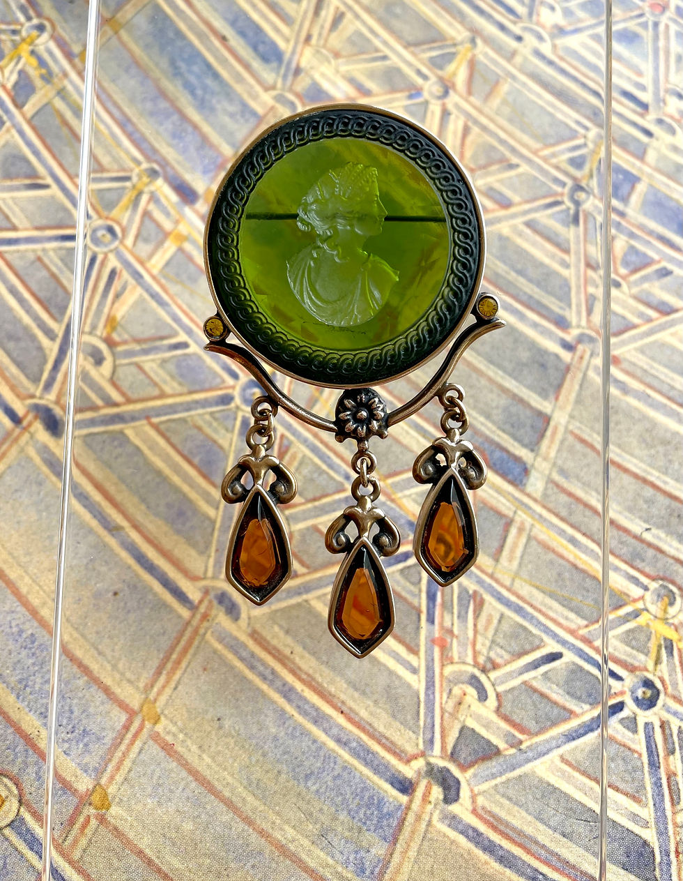 Thumbnail: Olivine Intaglio Brooch