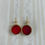 Thumbnail: Cherry & Gold Intaglio Earrings