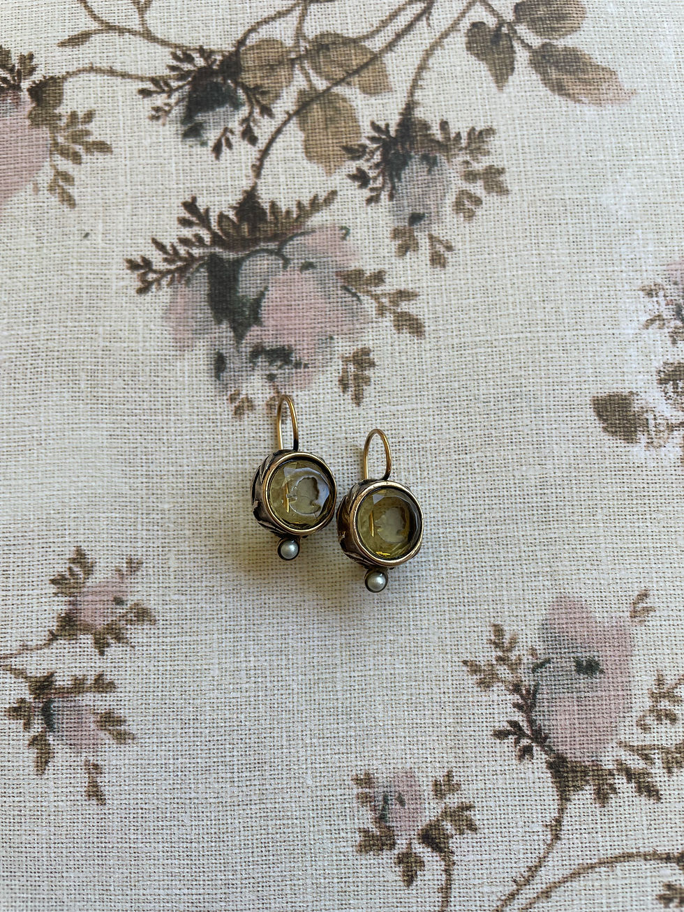 Thumbnail: Jonquil Intaglio Earrings