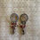 Thumbnail: Black Diamond Semi Precious Intaglio Earrings