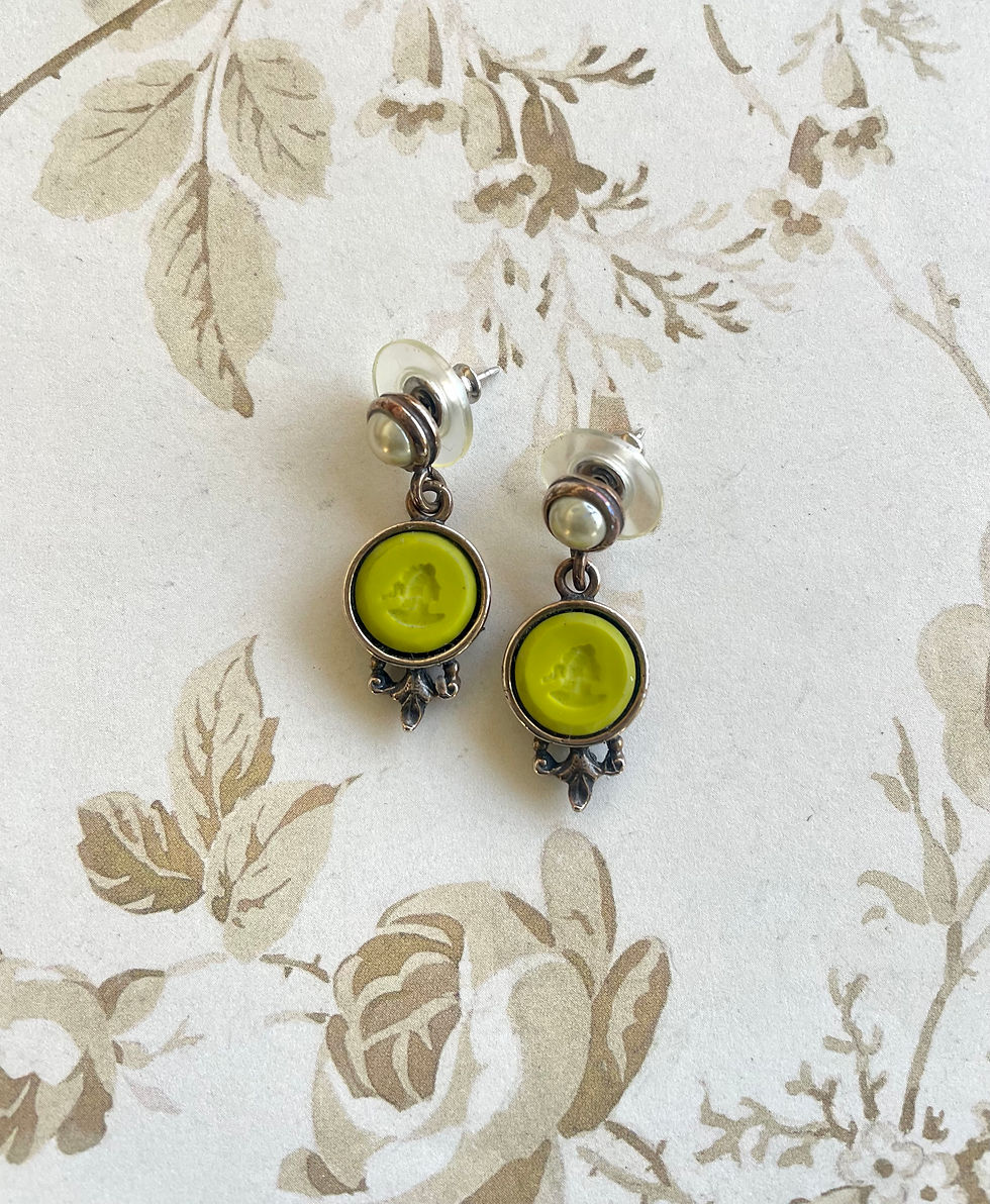 Thumbnail: Elizabeth Petite Intaglio Drop Earrings