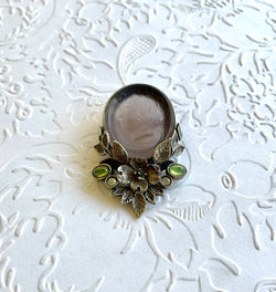 Dogwood Cameo Brooch