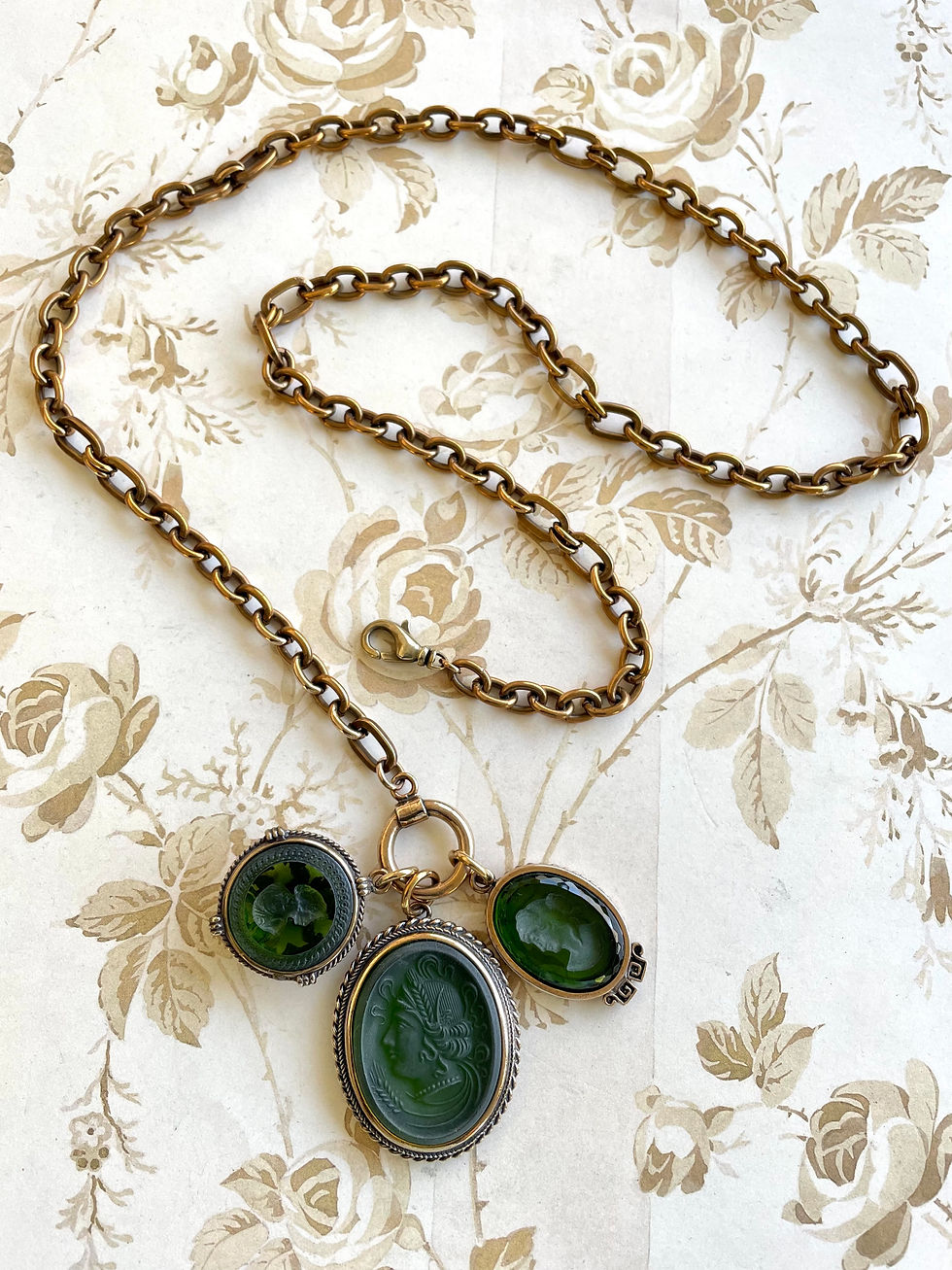 Thumbnail: Olivine Triplet Necklace