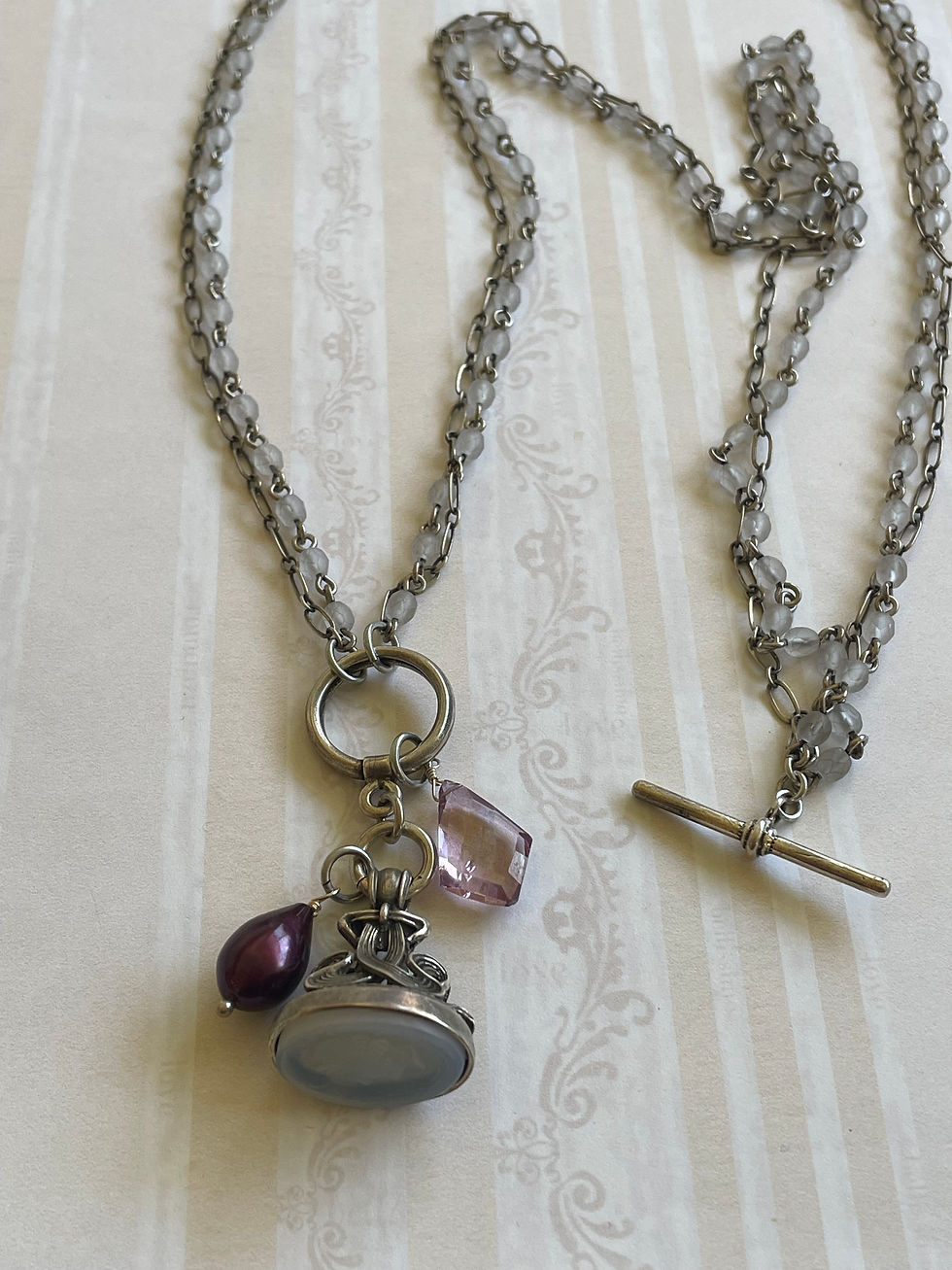 Thumbnail: Cameo Fob Convertible Necklace